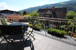 Gemütlicher Sitzplatz am Balkon Gemütlicher Sitzplatz am Balkon