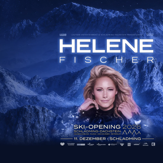Porträt einer Sängerin vor verschneiter Berglandschaft für Ski-Opening 2026.