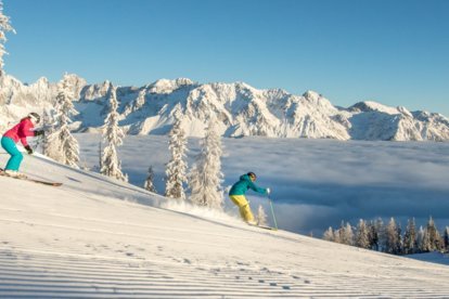 Skifahren auf der Hochwurzen | © Schladming-Dachstein / Georg Knaus