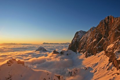 Abendrot auf der Dachstein Südwand | © Herbert Raffalt