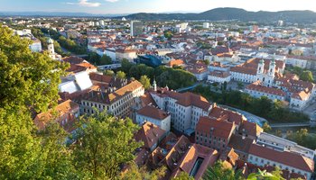 Blick vom Grazer Schlossberg | © Steiermark Tourismus / Harry Schiffer