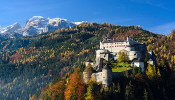 Festung Hohenwerfen mit Blick auf den Hochkönig | © Österreich Werbung / Volker Preusser