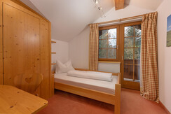 Bedroom 2 with single bed and balcony Bedroom 2 with single bed and balcony