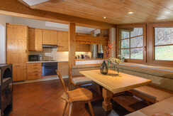Kitchen with dining table Kitchen with dining table