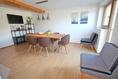 Dining- and living room on the ground floor Dining- and living room on the ground floor