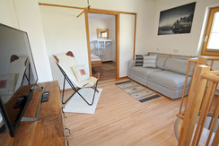 Sofa on the first floor with TV Sofa on the first floor with TV