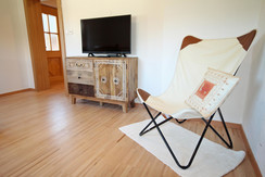 TV and lounge chair TV and lounge chair