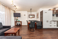 living area with dining table living area with dining table
