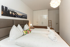 Bedroom 1 with double bed and TV Bedroom 1 with double bed and TV