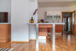 Eat-in kitchen and TV Eat-in kitchen and TV