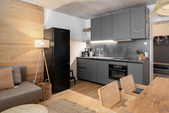 BASE 3.01 | open living room and dining area with kitchen  BASE 3.01 | open living room and dining area with kitchen