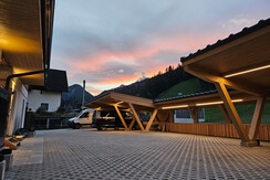 2 carport parking spaces per app.  2 carport parking spaces per app.