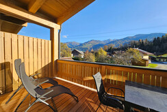 Balcony with a view of the Hauser Kaibling Balcony with a view of the Hauser Kaibling