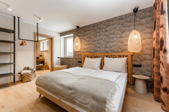 Schlafzimmer 3 im Bohostyle im Obergeschoss Schlafzimmer 3 im Bohostyle im Obergeschoss