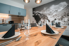Kitchen with cosy dining table  Kitchen with cosy dining table