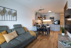 Cosy living room with balcony entrance Cosy living room with balcony entrance