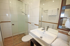 Second bathroom with shower and toilet Second bathroom with shower and toilet