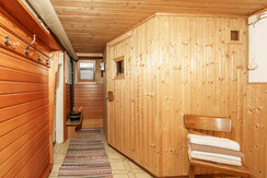 Sauna area in the basement Sauna area in the basement