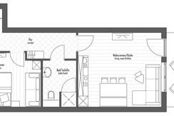 Ground map with sofa-beds Ground map with sofa-beds