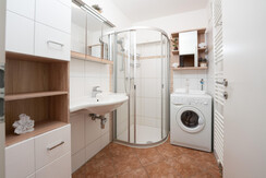 App.Ulli Bathroom with shower and washing machine  App.Ulli Bathroom with shower and washing machine
