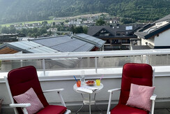 Terrace with sunbeds Terrace with sunbeds