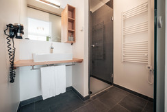Large bathroom with shower Large bathroom with shower