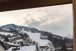 Blick von Schlafzimmer auf die Hochwurzen Blick von Schlafzimmer auf die Hochwurzen
