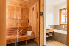 Bathroom with sauna access Bathroom with sauna access