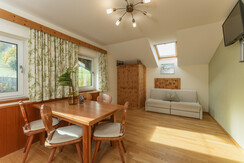 Living area with dining area Living area with dining area