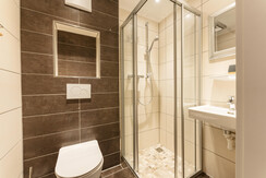 Modern bathroom with shower  Modern bathroom with shower