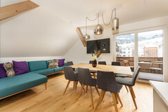 Eat-in kitchen with sofa and dining table Eat-in kitchen with sofa and dining table