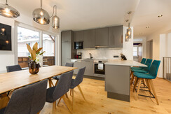 Dining table and breakfast bar Dining table and breakfast bar